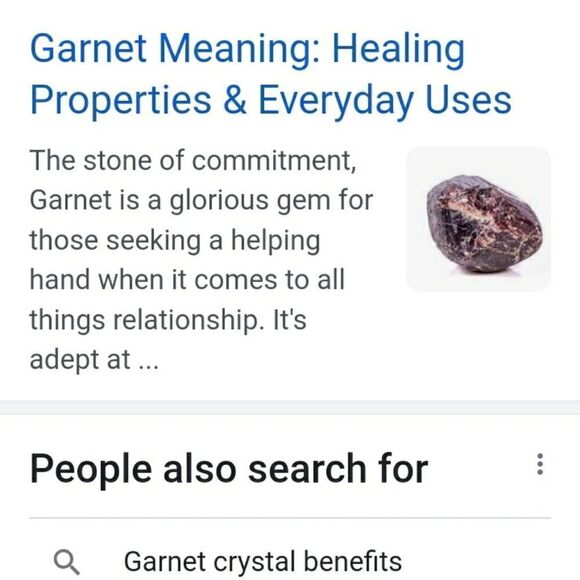 Garnet Tumble stone sealed in package not touched - Picture 5 of 6